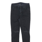 LEVI'S Womens Slim Blue Denim Jeans Zip W26 L28 Distressed Ripped Knee Skinny