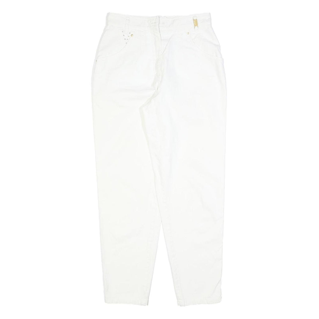 ZERRES Womens White Regular Fit Straight Leg Denim Jeans Cotton Blend W26 L30