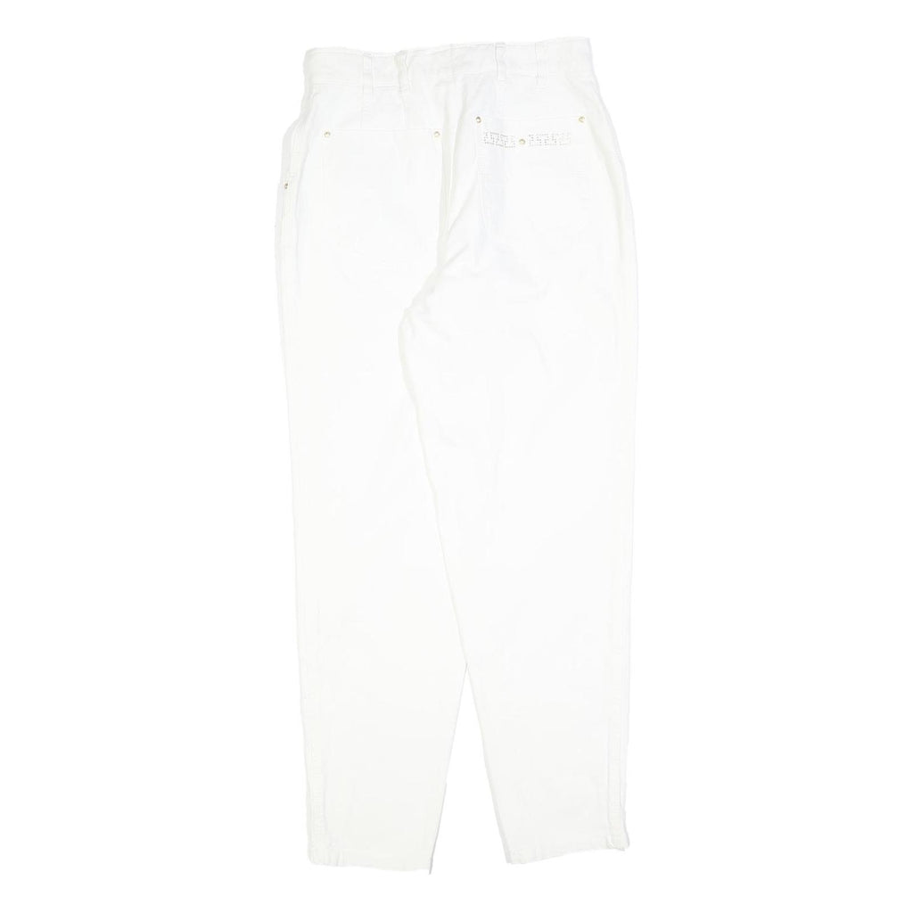 ZERRES Womens White Regular Fit Straight Leg Denim Jeans Cotton Blend W26 L30