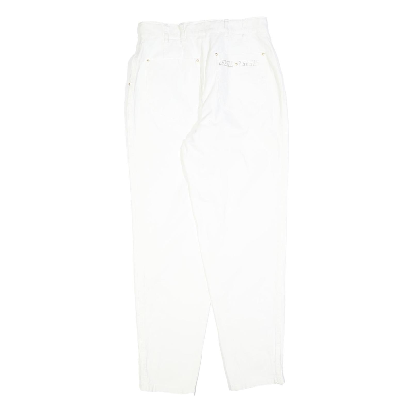 ZERRES Womens White Regular Fit Straight Leg Denim Jeans Cotton Blend W26 L30