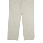 CALVIN KLEIN JEANS Mens Cotton Beige Regular Straight Trousers W36 L32 Casual