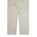 CALVIN KLEIN JEANS Mens Cotton Beige Regular Straight Trousers W36 L32 Casual