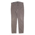 JECKERSON Womens Cotton Blend Slim Beige Trousers W33 L30 Stylish Casual Zip