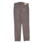 JECKERSON Womens Cotton Blend Slim Beige Trousers W33 L30 Stylish Casual Zip