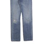 LEVI'S 501 Mens Jeans Blue Regular Straight Denim Medium W30 L34 Classic Button