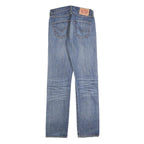 LEVI'S 501 Mens Jeans Blue Regular Straight Denim Medium W30 L34 Classic Button