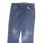 DICKIES Mens Blue Regular Fit Straight Denim Jeans W36 L30 Classic Zip Closure