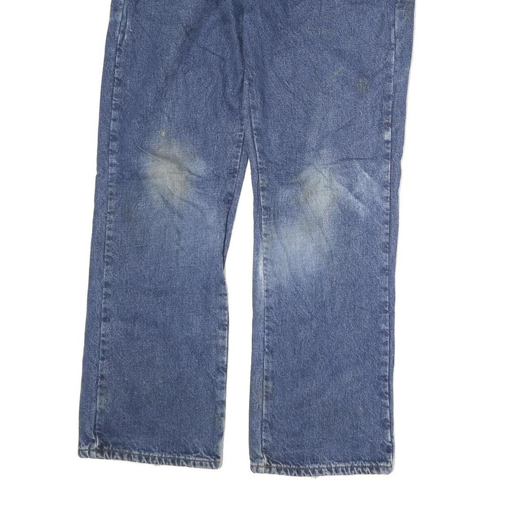 DICKIES Mens Blue Regular Fit Straight Denim Jeans W36 L30 Classic Zip Closure