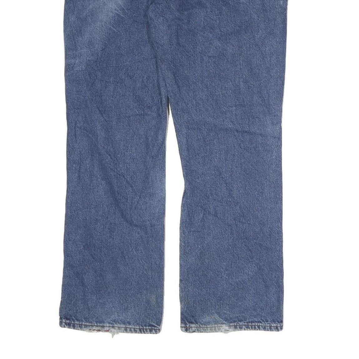 DICKIES Mens Blue Regular Fit Straight Denim Jeans W36 L30 Classic Zip Closure