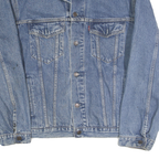 LEVI'S Mens Blue Denim Button Jacket L Cotton Classic Casual