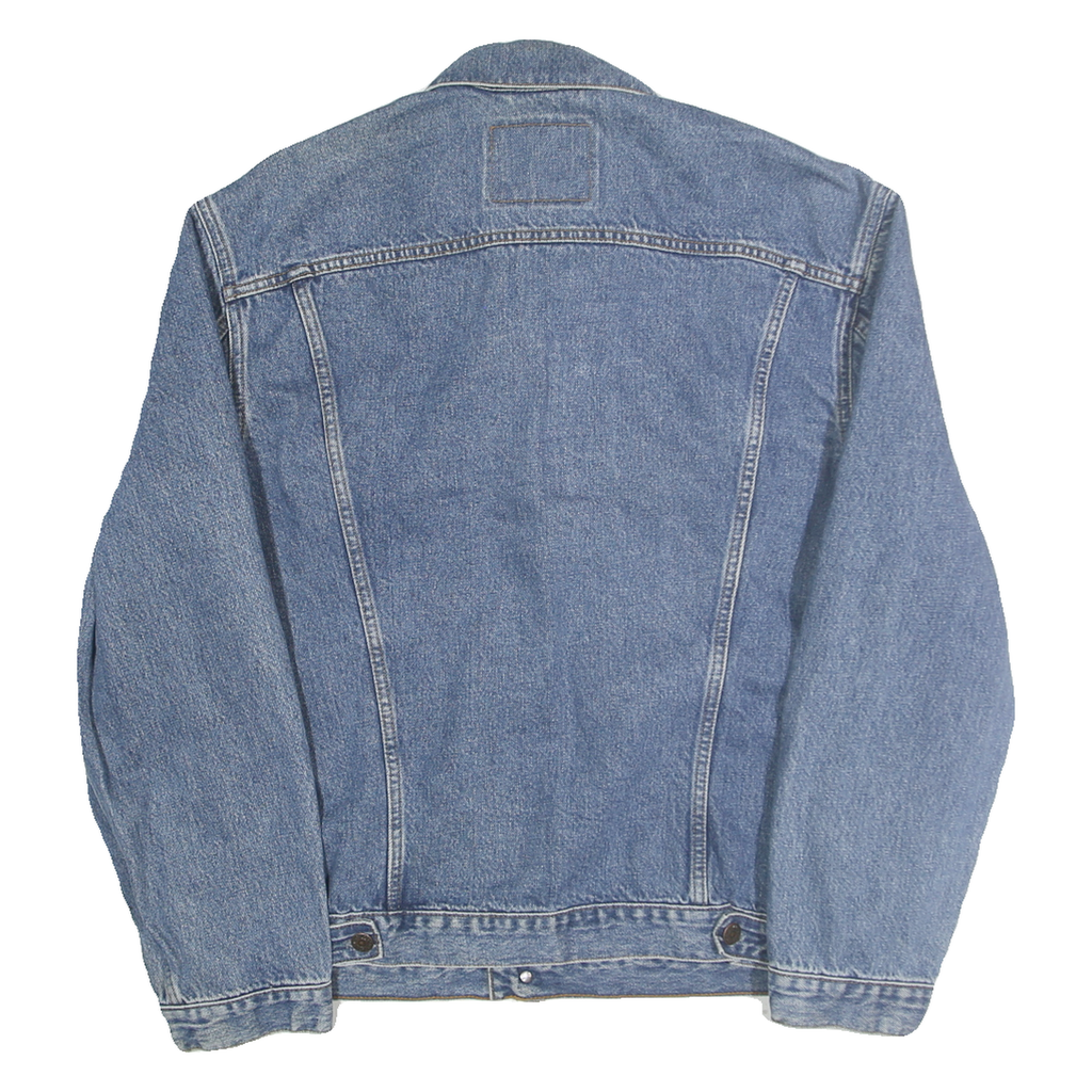 LEVI'S Mens Blue Denim Button Jacket L Cotton Classic Casual