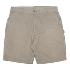 CARHARTT Mens Shorts Beige Casual XL W40 Heavy Duty Workwear Pocketed
