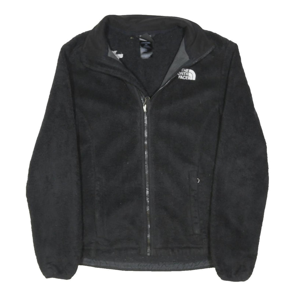 THE NORTH FACE Womens Black Fleece Jacket S Polyester Blend Zip Outdoor Casual