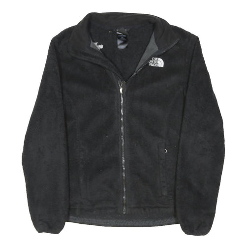 THE NORTH FACE Womens Black Fleece Jacket S Polyester Blend Zip Outdoor Casual