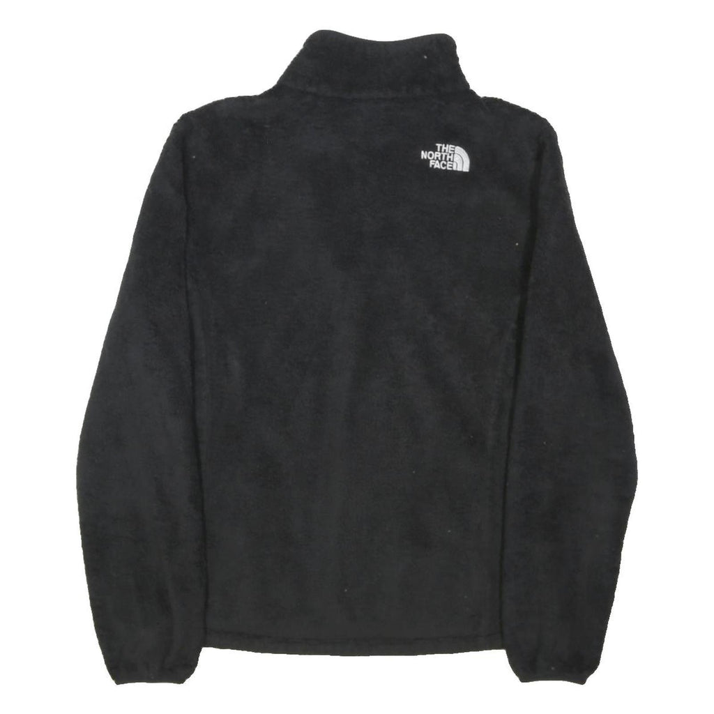 THE NORTH FACE Womens Black Fleece Jacket S Polyester Blend Zip Outdoor Casual