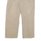 CARHARTT Mens Cotton Blend Beige Relaxed Straight Trousers W36 L30 Workwear
