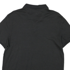 CALVIN KLEIN Mens Black Striped Short Sleeve Polo Shirt M Cotton Casual