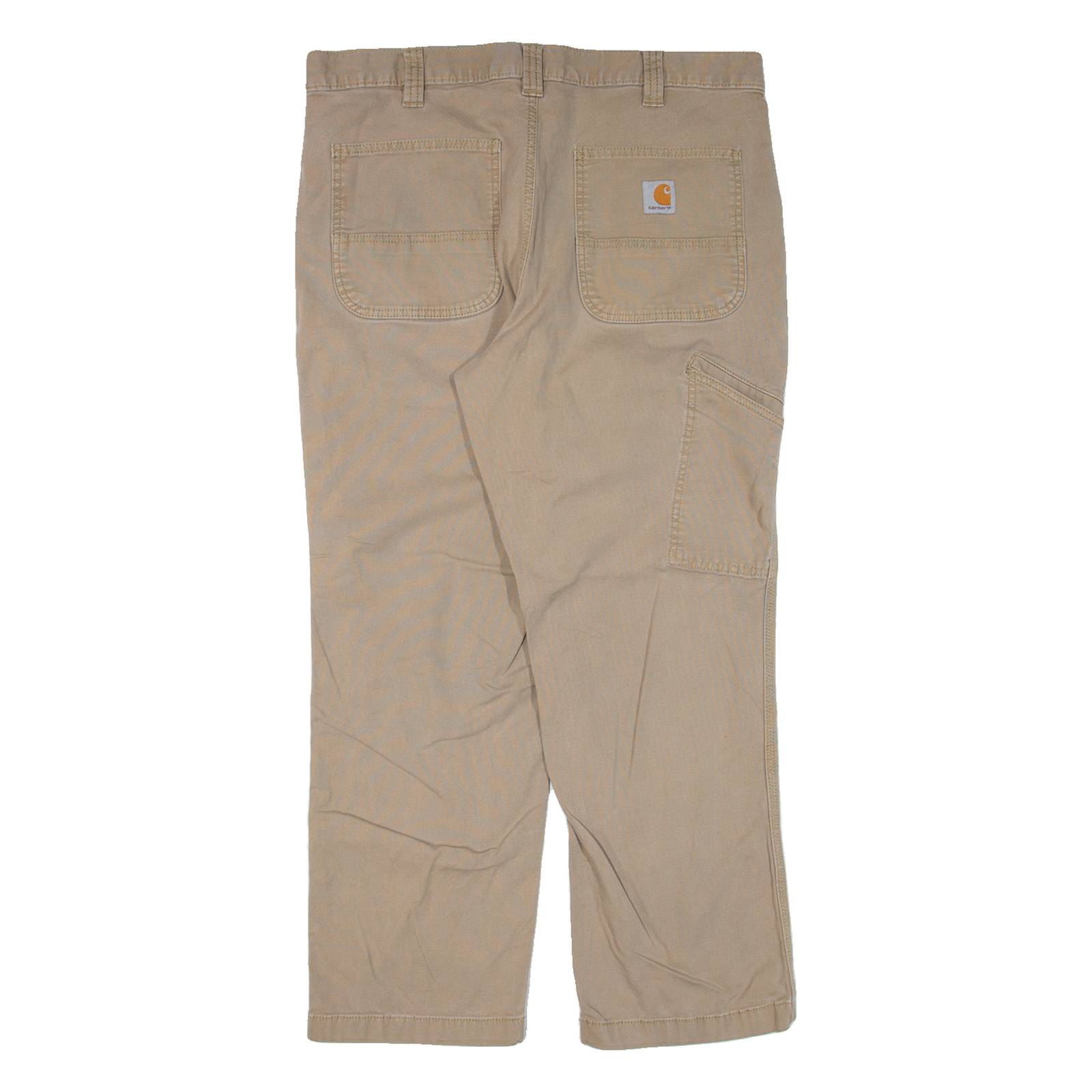 CARHARTT Workwear Mens Trousers Beige Relaxed Straight W36 L26