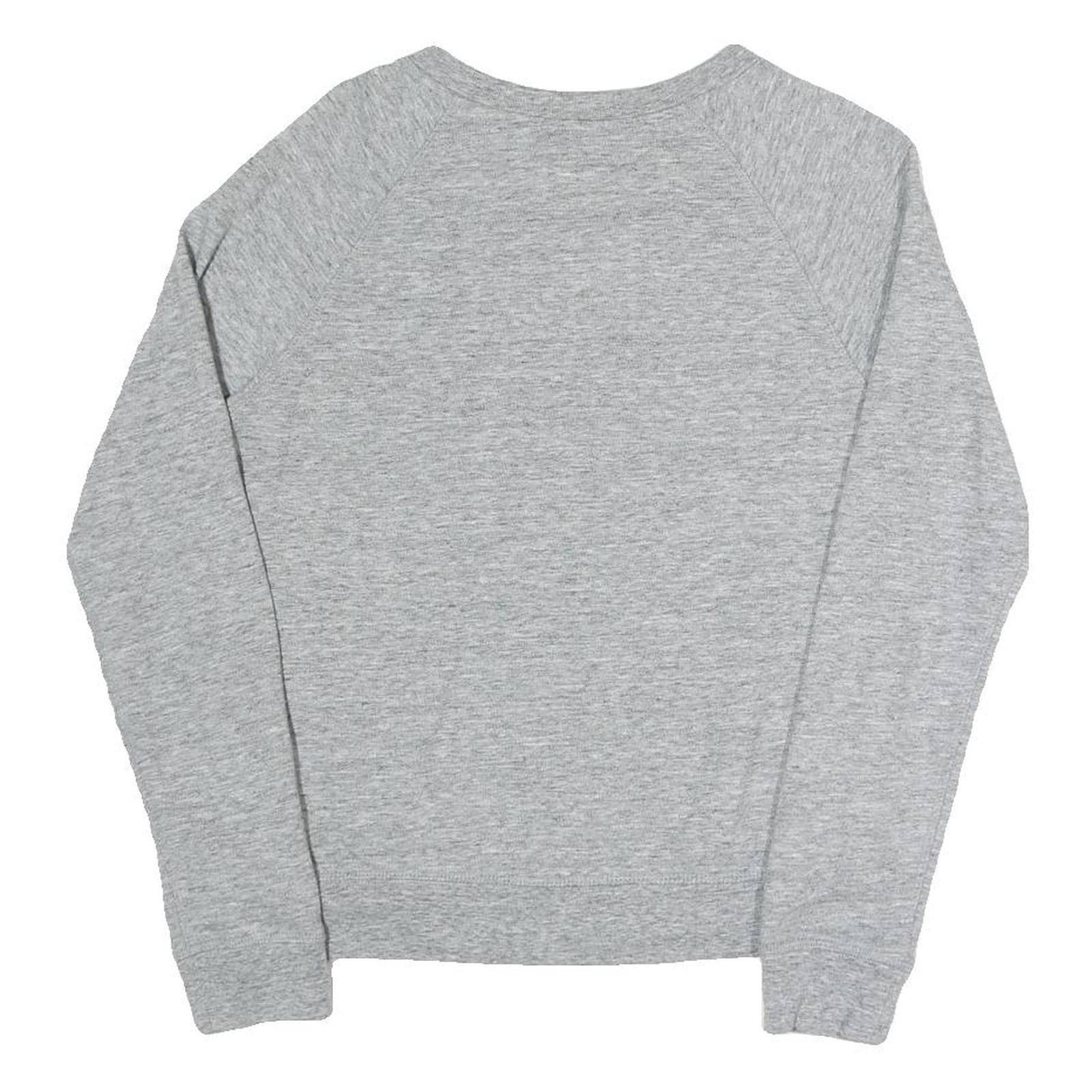 LEVI'S Womens Grey Sweatshirt Crew Neck S Cotton Blend Pullover Logo Print