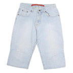 SOUTHERN Mens Cotton Blue Casual Shorts L W32 Relaxed Fit Comfortable Design