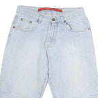 SOUTHERN Mens Cotton Blue Casual Shorts L W32 Relaxed Fit Comfortable Design