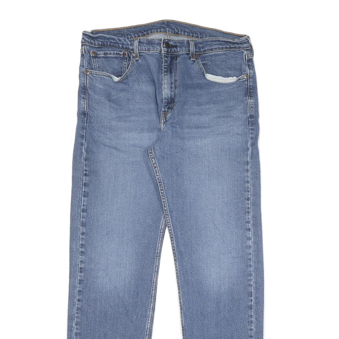 LEVI'S 505 Mens Jeans Blue Regular Straight Denim Medium W34 L31 Classic Fit Zip