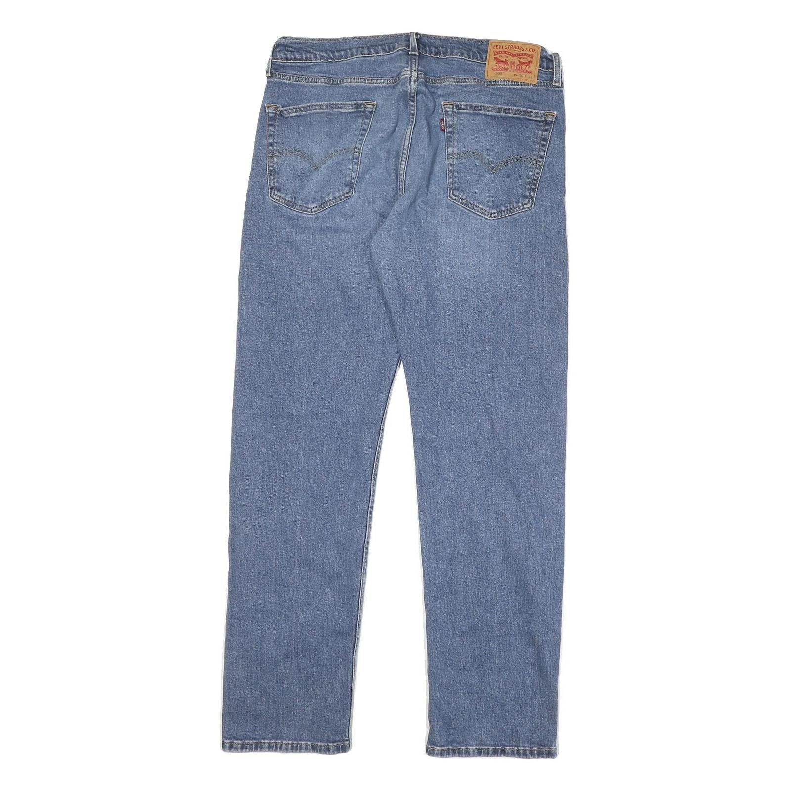 LEVI'S 505 Mens Jeans Blue Regular Straight Denim Medium W34 L31 Classic Fit Zip