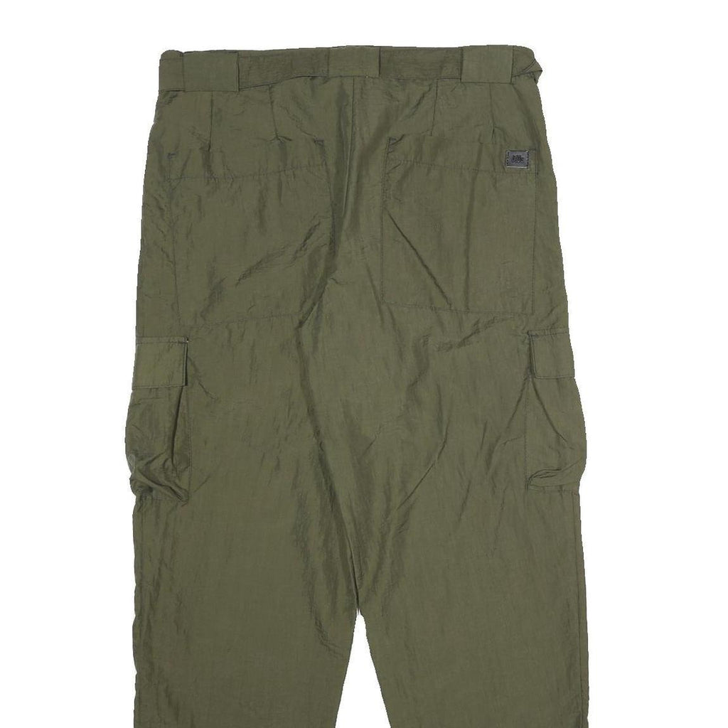 IXOS BEYOND Mens Olive Relaxed Cargo Trousers W36 L30 Zip Polyamide Casual