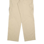 LMV Mens Regular Beige Cotton Blend Cargo Trousers W34 L32 Zip Closure