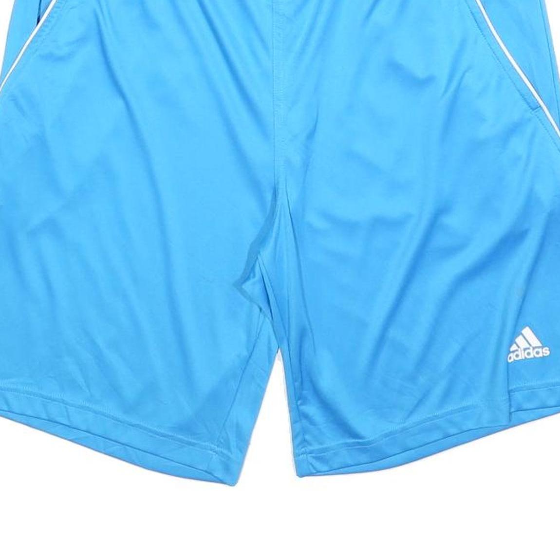 ADIDAS Mens Shorts Blue Casual Plain M W32 Lightweight Sports Gym