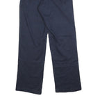 DICKIES Mens Cotton Blend Navy Blue Regular Fit Straight Leg Trousers W30 L32