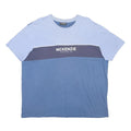MCKENZIE Mens Blue & Navy Block Logo Graphic T-Shirt 2XL Short Sleeve Crew Neck