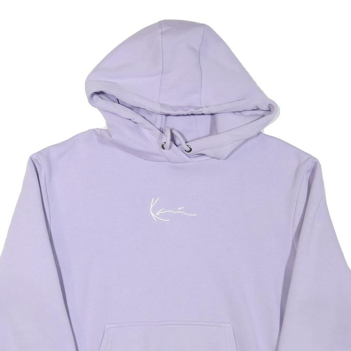 KARL KANI Mens Lilac Hoodie M Cotton Blend Pullover Casual