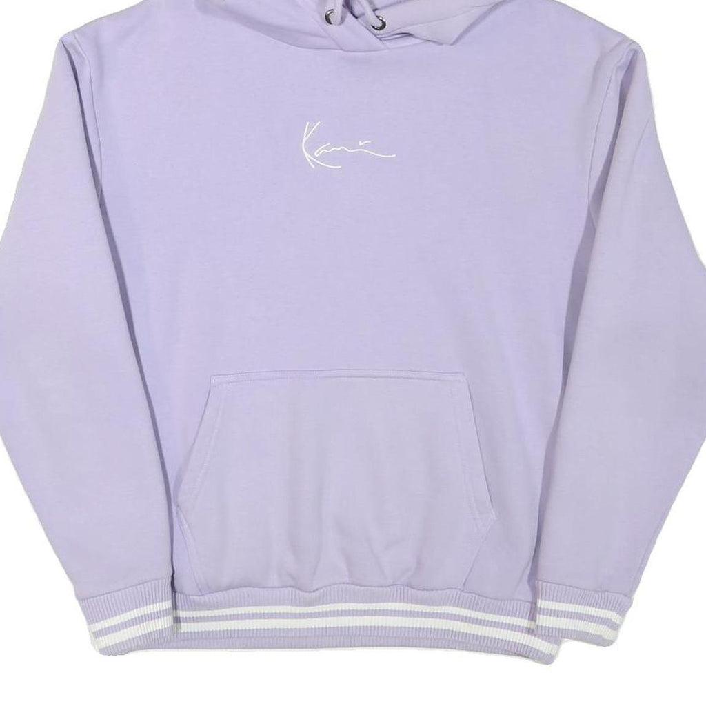 KARL KANI Mens Lilac Hoodie M Cotton Blend Pullover Casual