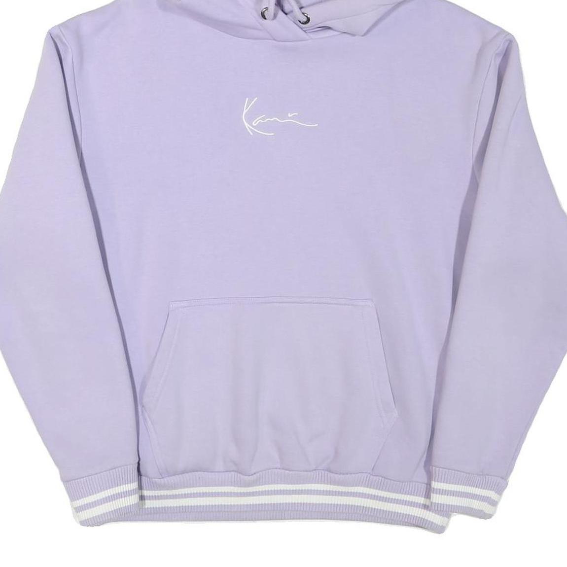 KARL KANI Mens Lilac Hoodie M Cotton Blend Pullover Casual
