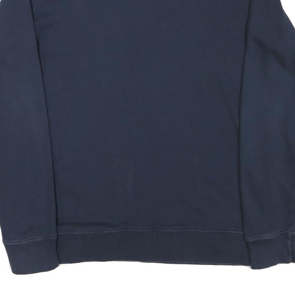 CHAMPION Mens Navy Blue Sweatshirt Crew Neck M Cotton Blend Classic Logo