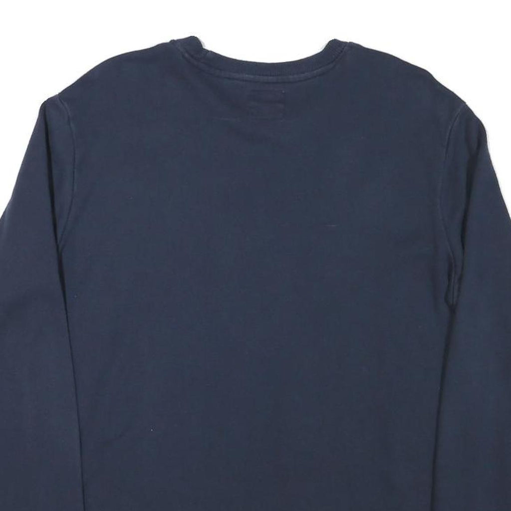 CHAMPION Mens Navy Blue Sweatshirt Crew Neck M Cotton Blend Classic Logo