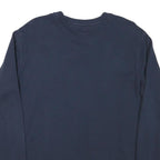 CHAMPION Mens Navy Blue Sweatshirt Crew Neck M Cotton Blend Classic Logo