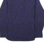 TED BAKER Mens Navy Blue Plain Shirt XS Cotton Blend Stylish Button Shirt