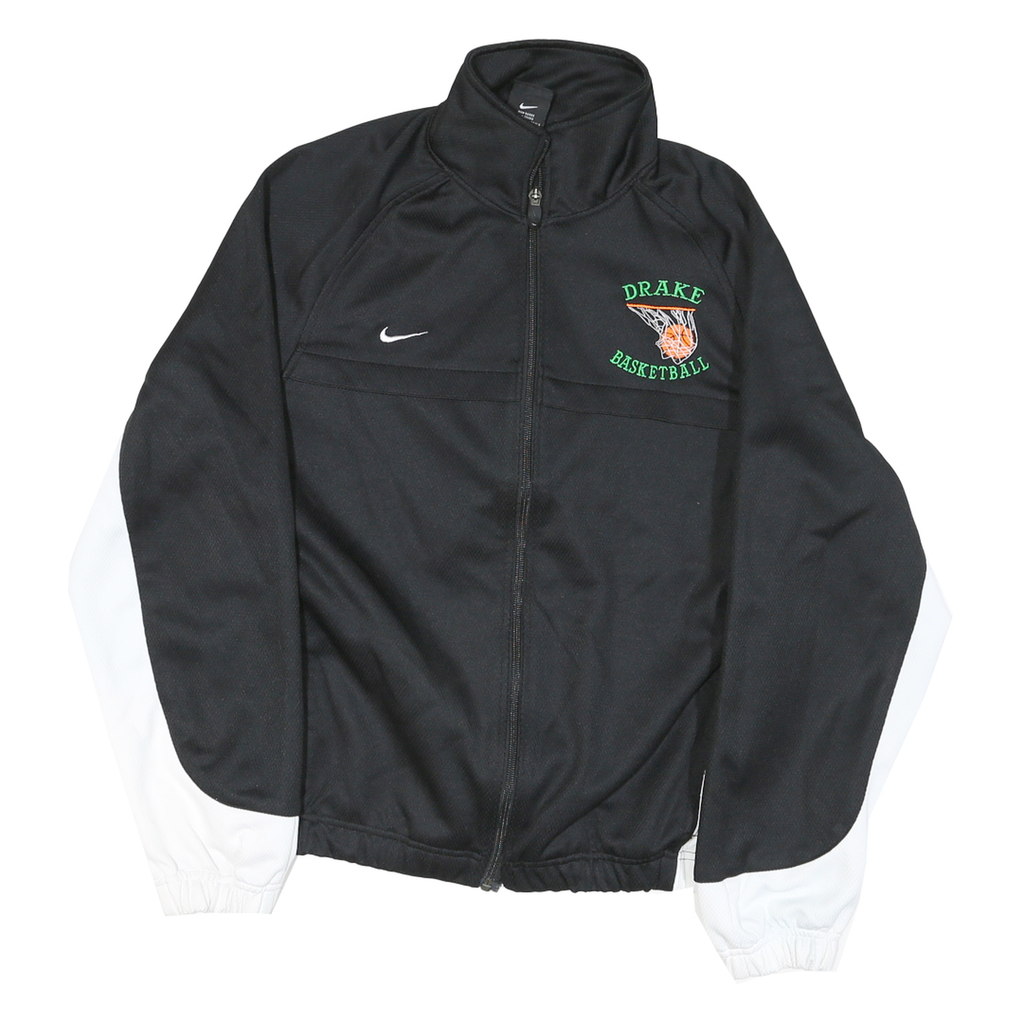 NIKE Mens Black & White Drake Basketball Zip Jacket M Polyester Blend Sportswear