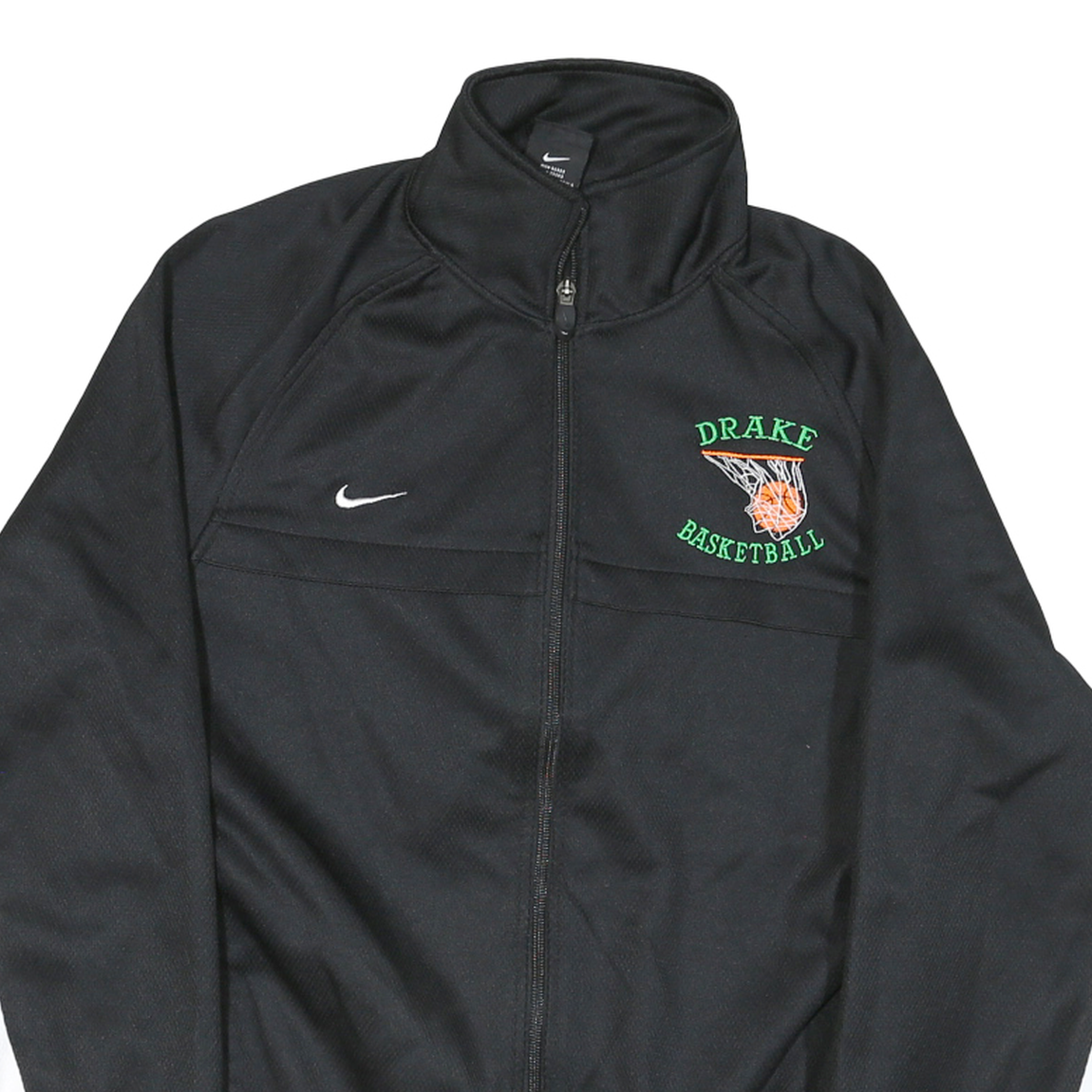 NIKE Mens Black & White Drake Basketball Zip Jacket M Polyester Blend Sportswear