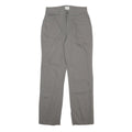 CALVIN KLEIN JEANS Womens Cotton Blend Grey Regular Straight Trousers W27 L27