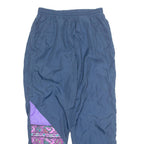 SHELL Mens Track Pants Blue 90s Tapered S W28 L27