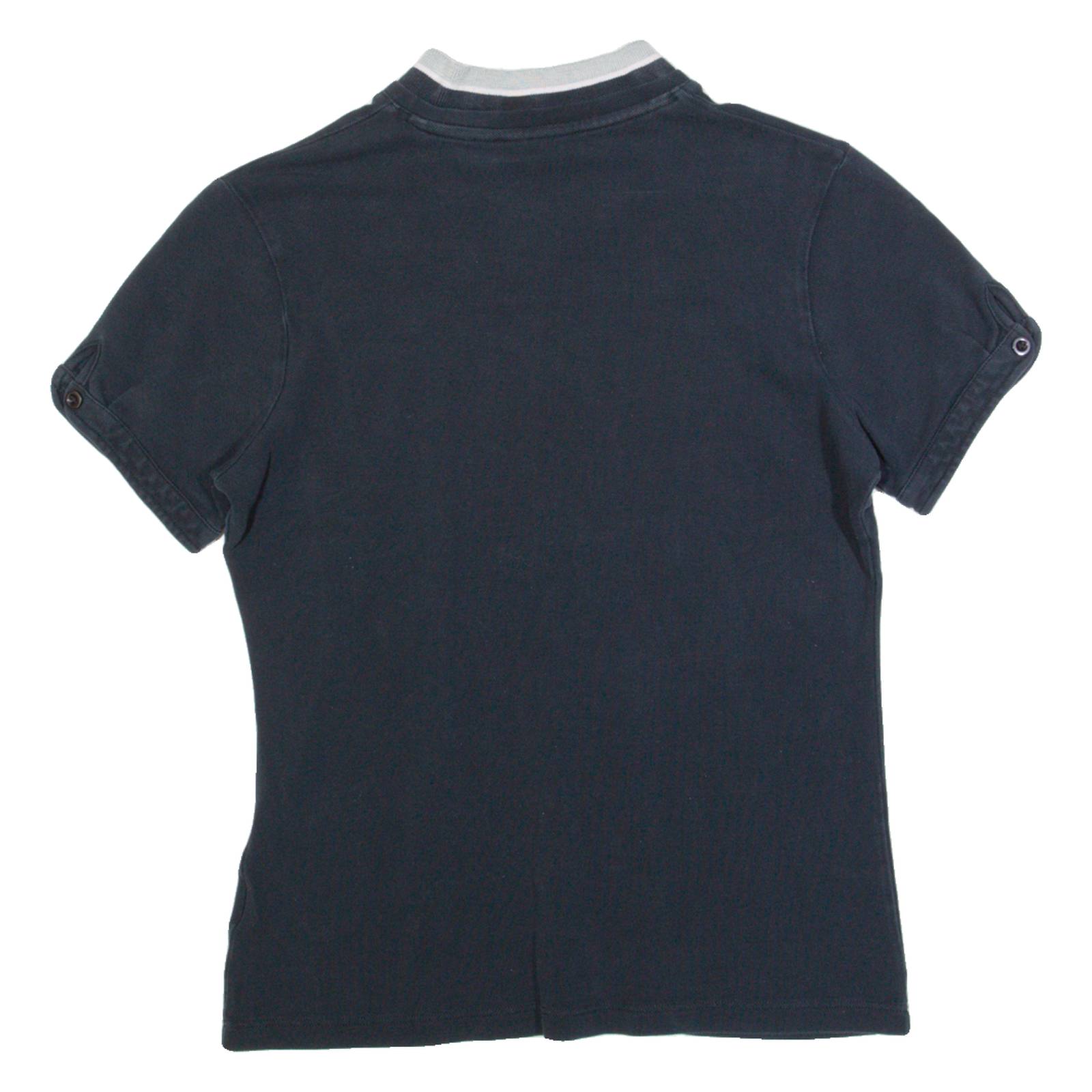 CALVIN KLEIN Womens Polo Shirt Black L