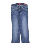 GUESS Womens Slim Blue Denim Jeans W24 L30 Classic Zip Pockets Casual Wear