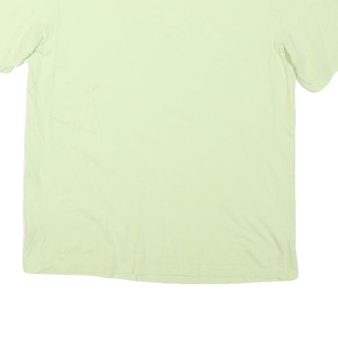 PUMA Mens Light Green Graphic T-Shirt S Short Sleeve Crew Neck Cotton Blend