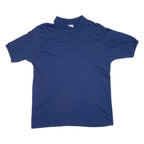 CRYSTAL SPRINGS Mens Polo Shirt Blue L