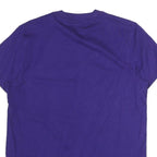 ADIDAS Womens Purple Cotton Graphic T-Shirt UK 10 Short Sleeve Crew Neck Branded