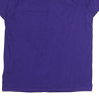ADIDAS Womens Purple Cotton Graphic T-Shirt UK 10 Short Sleeve Crew Neck Branded