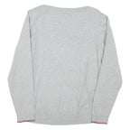 TOMMY HILFIGER Womens Jumper Grey Tight Knit L